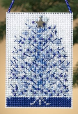 Mill Hill Festival of Trees Ornaments - Silver Tree Cross Stitch Kit MH160303