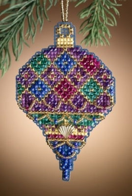 Mill Hill Christmas Jewels Ornaments -Diamond Holiday Cross Stitch Kit MH16-1306