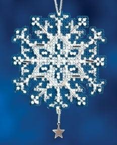 Mill Hill Snow Crystals Charmed Ornament - Star Crystal MH16-2302