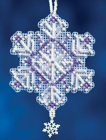 Mill Hill Snow Crystals Charmed Ornament - Amethyst Crystal MH16-2303