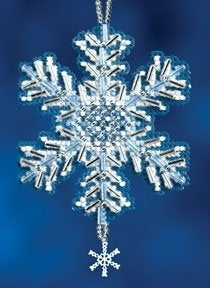 Mill Hill Snow Crystals Charmed Ornament - Ice Crystal MH16-2306