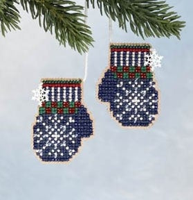 Mill Hill Santa's Closet - Santa's Mittens Cross Stitch Kit MH16-6302