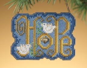 Mill Hill Winter Greetings Charmed Ornaments - Hope MH16-9302