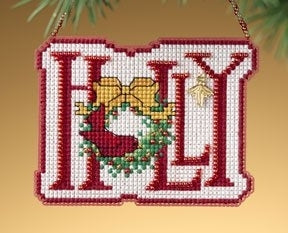 Mill Hill Winter Greetings Charmed Ornaments - Holly MH16-9303