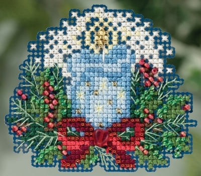 Mill Hill Winter Holiday Ornaments - Candlelight Cross Stitch Kit MH18-5306