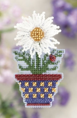 Mill Hill White Daisy Cross Stitch Kit MH181105