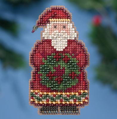 Mill Hill Winter Holiday Ornaments - Ye Old Santa Cross Stitch Kit MH18-1636