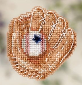 Mill Hill Baseball Mitt Cross Stitch Magnet Kit MH182103