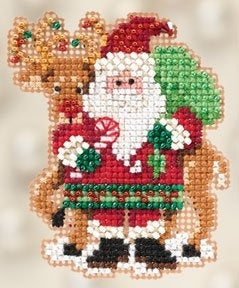 Mill Hill Winter Holiday Collection - Santa and Rudolph MH18-2305