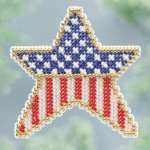 Mill Hill Patriotic Star Cross Stitch Kit MH183101