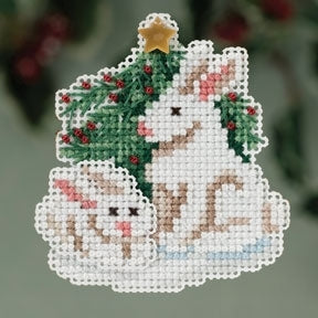 Mill Hill Winter Holiday Ornaments - Winter Bunnies MH-3303