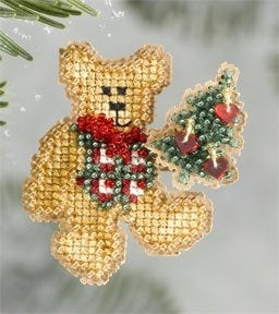 Mill Hill Winter Holiday Ornaments - Teddy's Tree MH18-6301