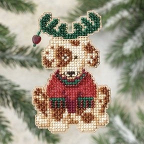 Mill Hill Winter Holiday Ornaments - Reindog MH18-9303