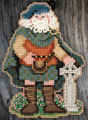 Mill Hill Celtic Santas - Scotland  Santa Cross Stitch Kit MH205301