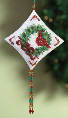 Mill Hill Tiny Treasured Diamonds- Cardinal Cross Stitch Kit MH220303