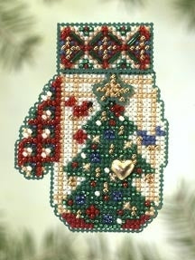 Mill Hill Charmed Mitten - Star Topped Tree Cross Stitch Kit MHCM52