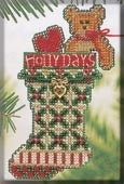 Mill Hill Charmed Stocking - Holly Days Stocking Cross Stitch Kit MHCS47