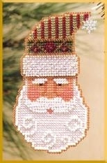 Mill Hill Charmed Santa Faces Ornaments - Santa Claus MHCSF15