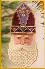 Mill Hill Charmed Santa Faces Ornaments - St Nicholas MHCSF16