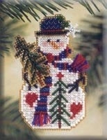 Mill Hill Snow Charmer Ornaments - Pine Tree Snow Charmer MHSC28