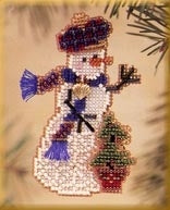 Mill Hill Snow Charmer Ornaments - Holiday Tree Snow Charmer MHSC40