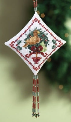 Mill Hill Tiny Treasured Diamonds- Partridge Cross Stitch Kit MH220301