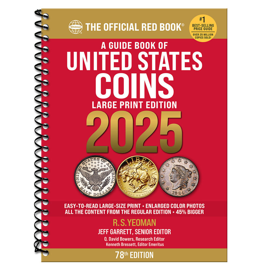 Official 2025 Red Book - A Guide Book of United States Coins - Large Print Edition