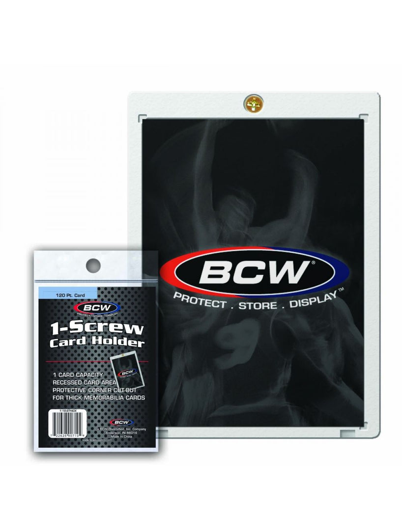 BCW 1-Screw Super Thick Baseball Card Holder - 120 Pt. - 1-1S-STHICK