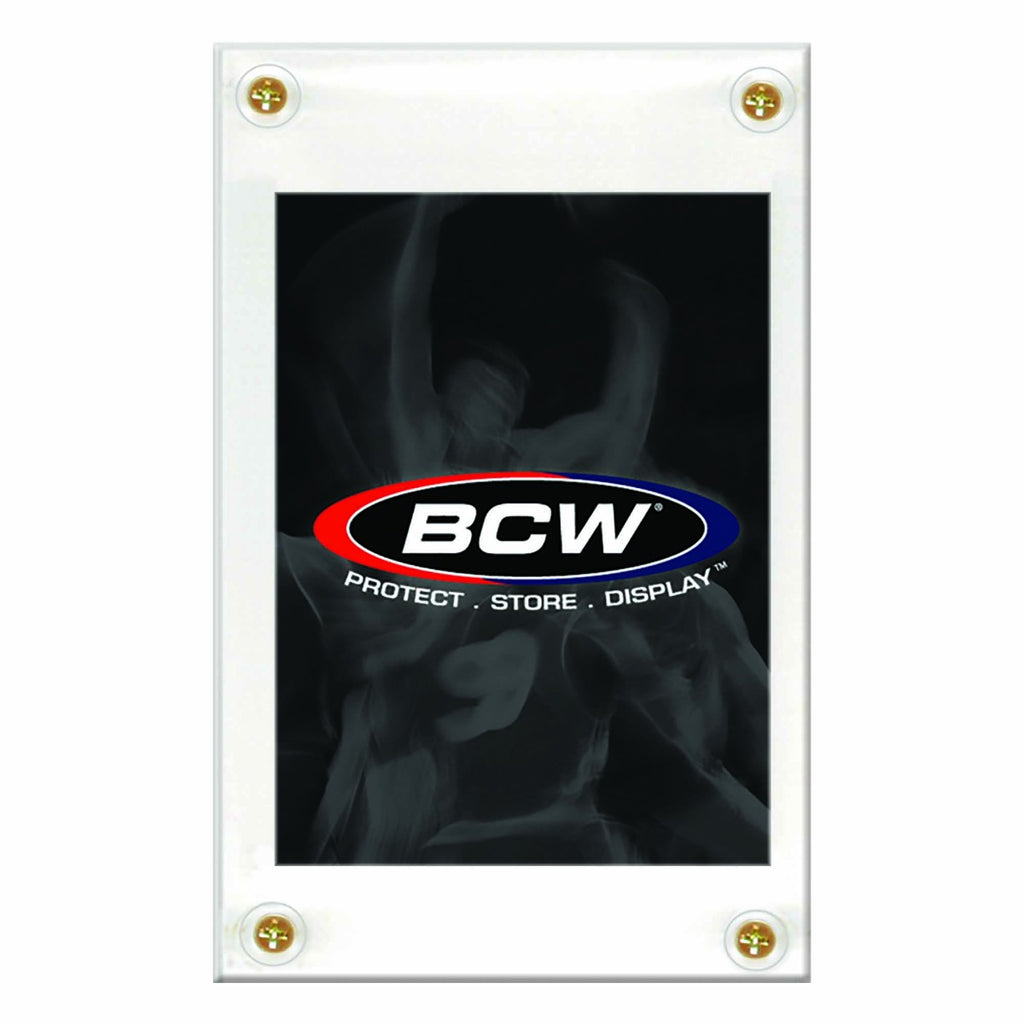 BCW 4-Screw Card Holder Nonrecessed -Standard Card 20Pt - Trading Card Sleeves & Screwdowns - Hobby Master - hobbymasterstore