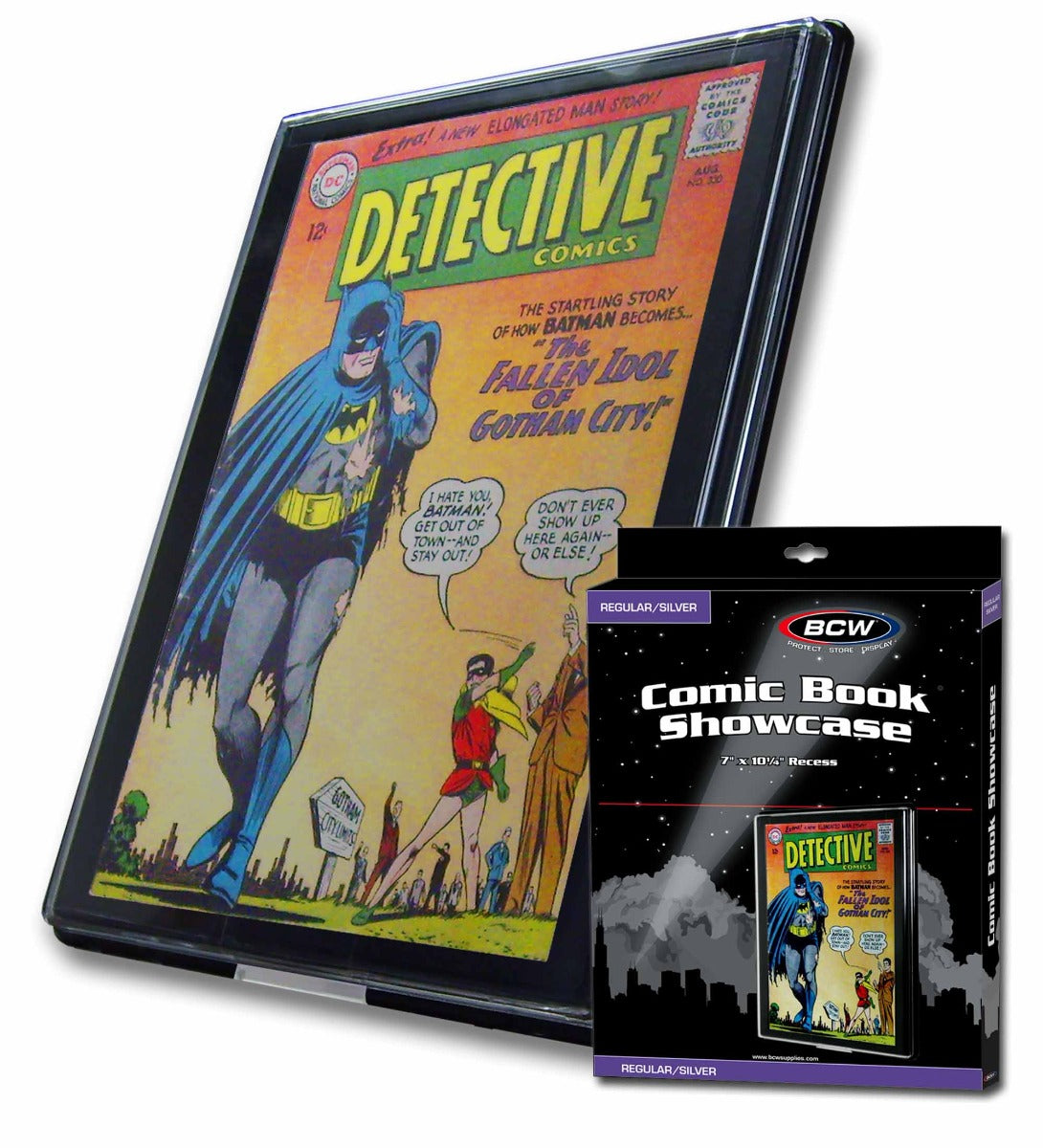 (100) Silver Age Resealable Clear Comic Book Bags & Backer Boards by BCW