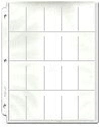 20-Pocket Tobacco Card Protective Pages
