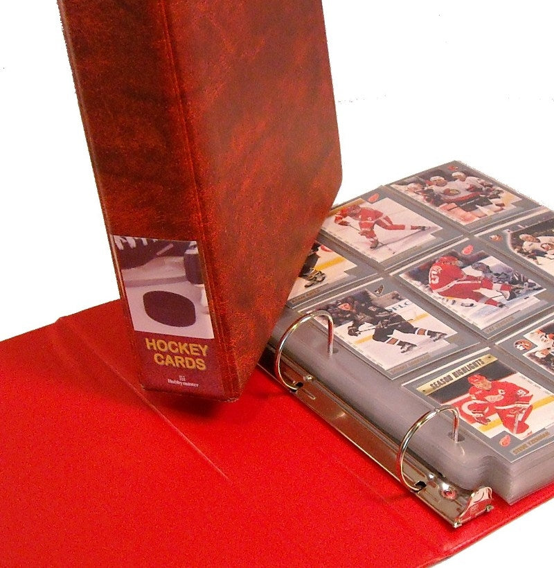 hockey card binder Hockey Trading Card Binder - Holds 180 Cards