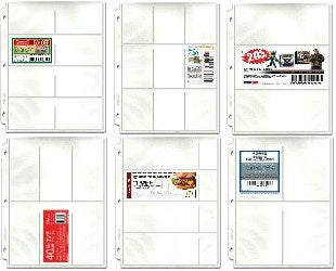 Coupon Binder Pages - Starter 20 Page Assortment (6 page types) with Bonus Sleeve - Coupon Pages - Hobby Master - hobbymasterstore