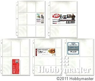 Coupon Binder Pages - Starter 20 Page Assortment (5 page types) with Bonus Sleeve - Coupon Pages - Hobby Master - hobbymasterstore