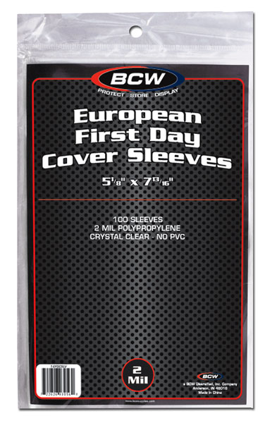European First Day Cover Sleeves - Postcard Sleeves & Frames - Hobby Master - hobbymasterstore