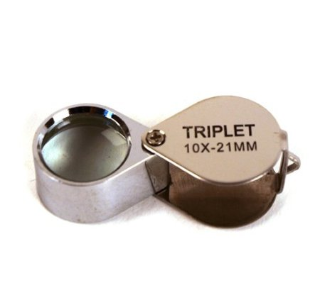 KINGMAS Pocket Jewelry Loupe 30x 21mm Jewelers Eye Magnifying  Glass Magnifier : Arts, Crafts & Sewing