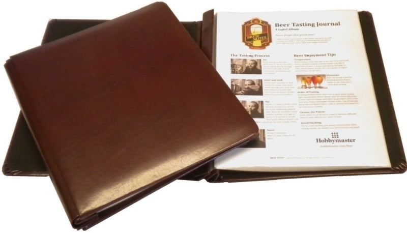 BREW NOTES® Leather Beer Tasting Journal - Brew Notes Journals - Hobby Master - hobbymasterstore