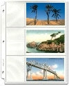 Postcard Pages, Regular 3½" x 5½", 3 Horizontal Pockets - Postcard Pages - Hobby Master - hobbymasterstore