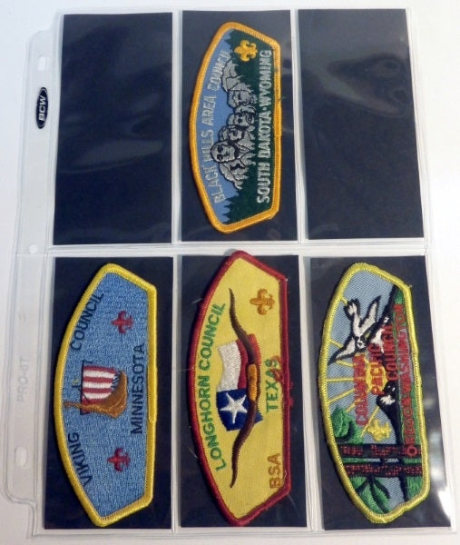 6-Pocket Pages with Backing Cards for Scout Patch Albums - Patch Pages - Hobby Master - hobbymasterstore