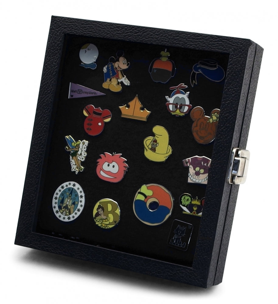 Hobbymaster Pin Collector's Compact Display Case for Disney, Hard Rock, Olympic, Political Campaign & Other Collectible Pins, Holds 20-50 Pins