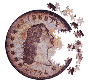 Coin Puzzle Contursi Dollar 250 mm - Coin & Currency Gifts - hobbymasterstore - hobbymasterstore