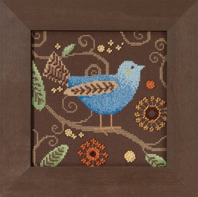 Mill Hill Out on a Limb - Blue Bird Cross Stitch Kit 2018 Debbie Mumm DM301811