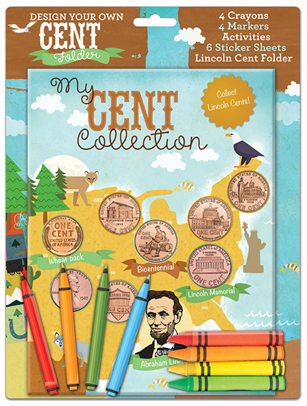 Whitman Design Your Own Cent Folder - My Cent Collection for Kids