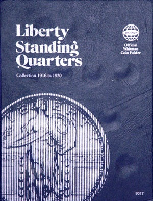 Whitman Coin Folder - Liberty Standing Quarter, 1916-1930 - Coin Folders - Hobby Master - hobbymasterstore