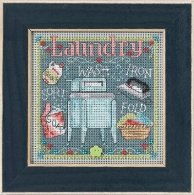 Mill Hill Laundry Cross Stitch Kit 2017 Buttons & Beads MH141716