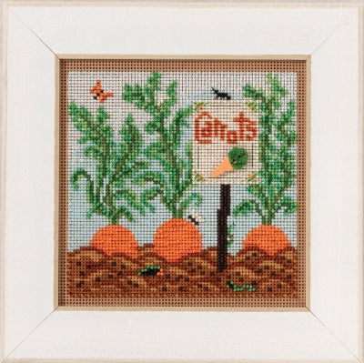 Mill Hill Carrot Garden Cross Stitch Kit 2017 Buttons & Beads MH141711