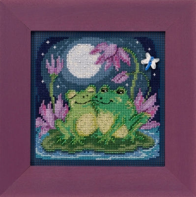 Mill Hill Courtin' Froggies Cross Stitch Kit 2020 Buttons & Beads MH142013