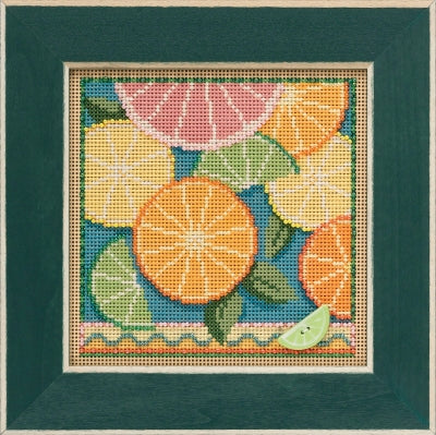 Mill Hill Citrus Cross Stitch Kit 2021 Buttons & Beads MH142111