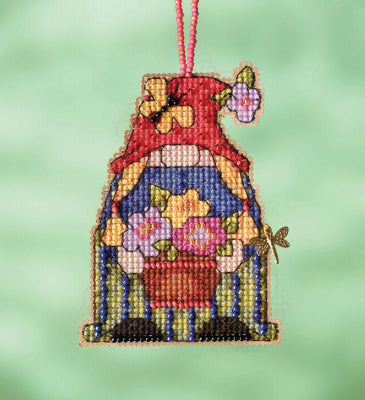 Mill Hill Garden Girl Gnome Cross Stitch Kit MH162213