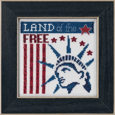 Mill Hill Land of the Free - Patriotic Quartet Cross Stitch Kit 2019 Buttons & Beads MH171912